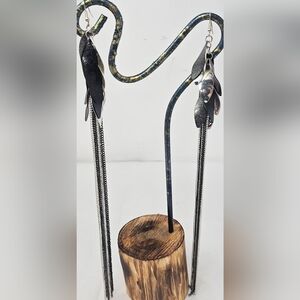 Shoulder Dusters Waterfall Long Chain Earrings